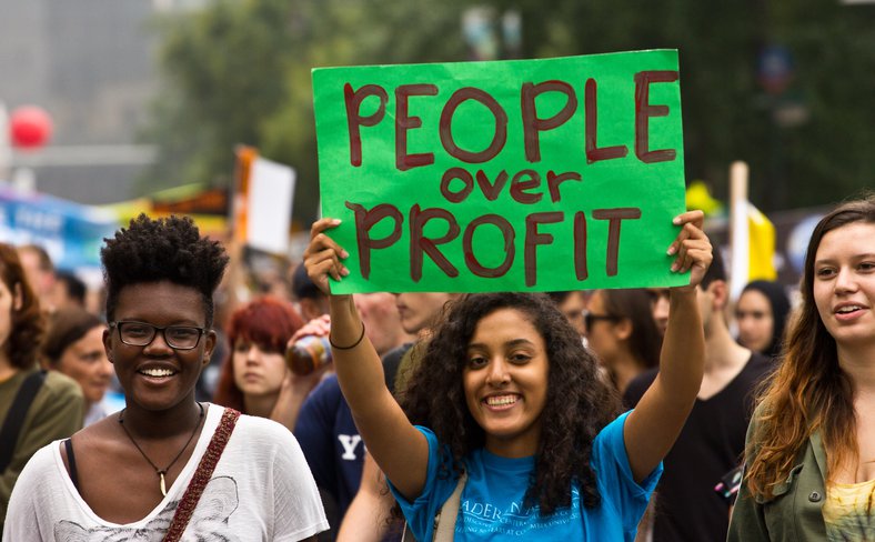 People over profit just recovery