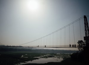 Morbi suspension bridge India