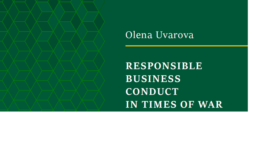 New study Responsible business conduct in times of war Implications