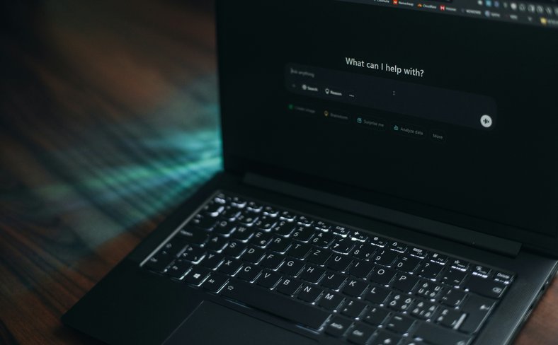 Computer laptop ChatGPT AI